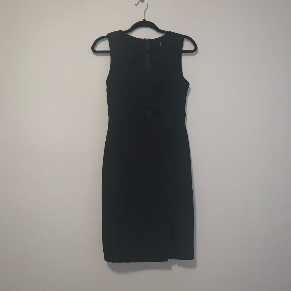 Lulus black dress with cut outs